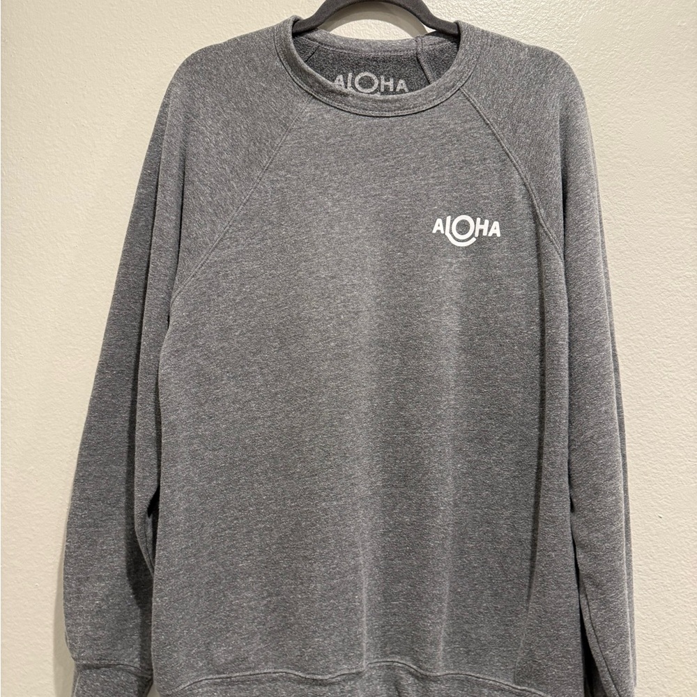 ALOHA Collection Charcoal Gray Sweater size XL